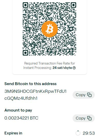 bitcoin betalning